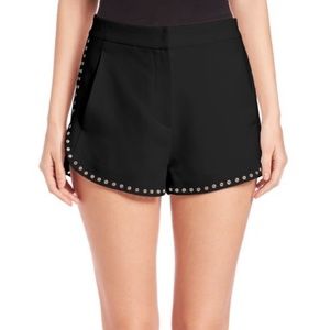 A.L.C. Black Grommet Shorts